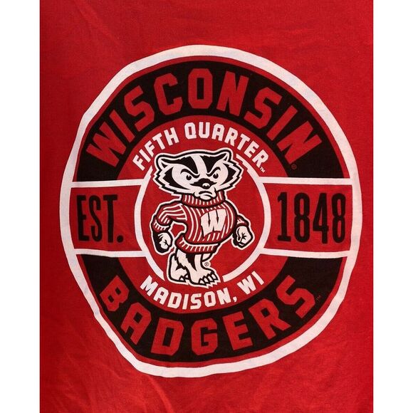 Russell‎ Wisconsin Badgers Double Sided Long Sleeve T Shirt Size L - Picture 6 of 6